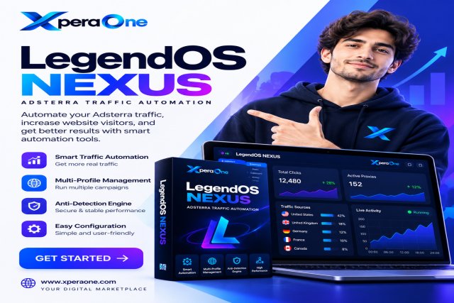 LegendOS Nexus — Adsterra Traffic Automation